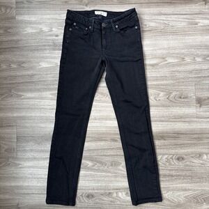 Marc Jacobs Jeans Womens 28 Black Skinny Low Rise Chrissie 003 Stretch Y2K